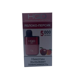 HQD - яблоко персик 5000 затяжек