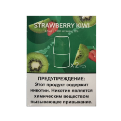 картриджи UDN X PLUS - strawberry kiwi 1600 затяжек