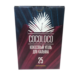 Уголь Cocoloco 25 размер кокосовый уголь для кальяна