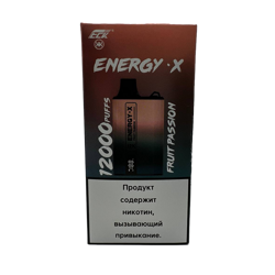 energy x- fruit passion 12 000 затяжек