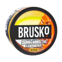 Бестабачная смесь BRUSKO medium  250 г Дыня с Кокосом и Карамелью