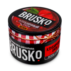 Бестабачная смесь brusko medium  - клубничный джем 50 гр