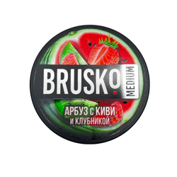 Бестабачная смесь brusko medium - арбуз с киви и клубникой 50 гр