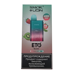 Smok & Udn eto bar  - strawberry kiwi 6000 затяжек